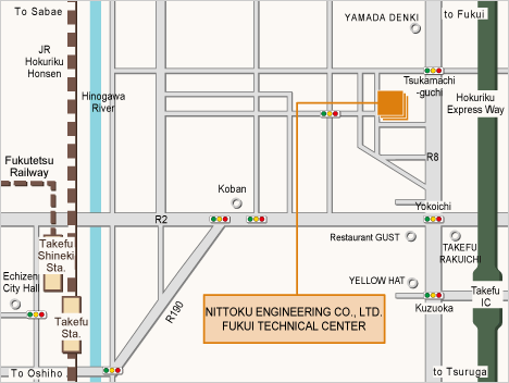 Fukui Technical Center MAP