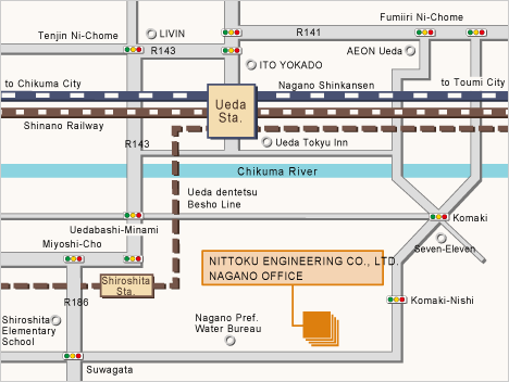 East Japan Branch, Nagano Office MAP