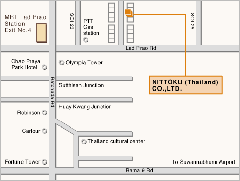 Nittoku (Thailand) Co., Ltd.  MAP