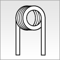 Flat wire edge-wise coil